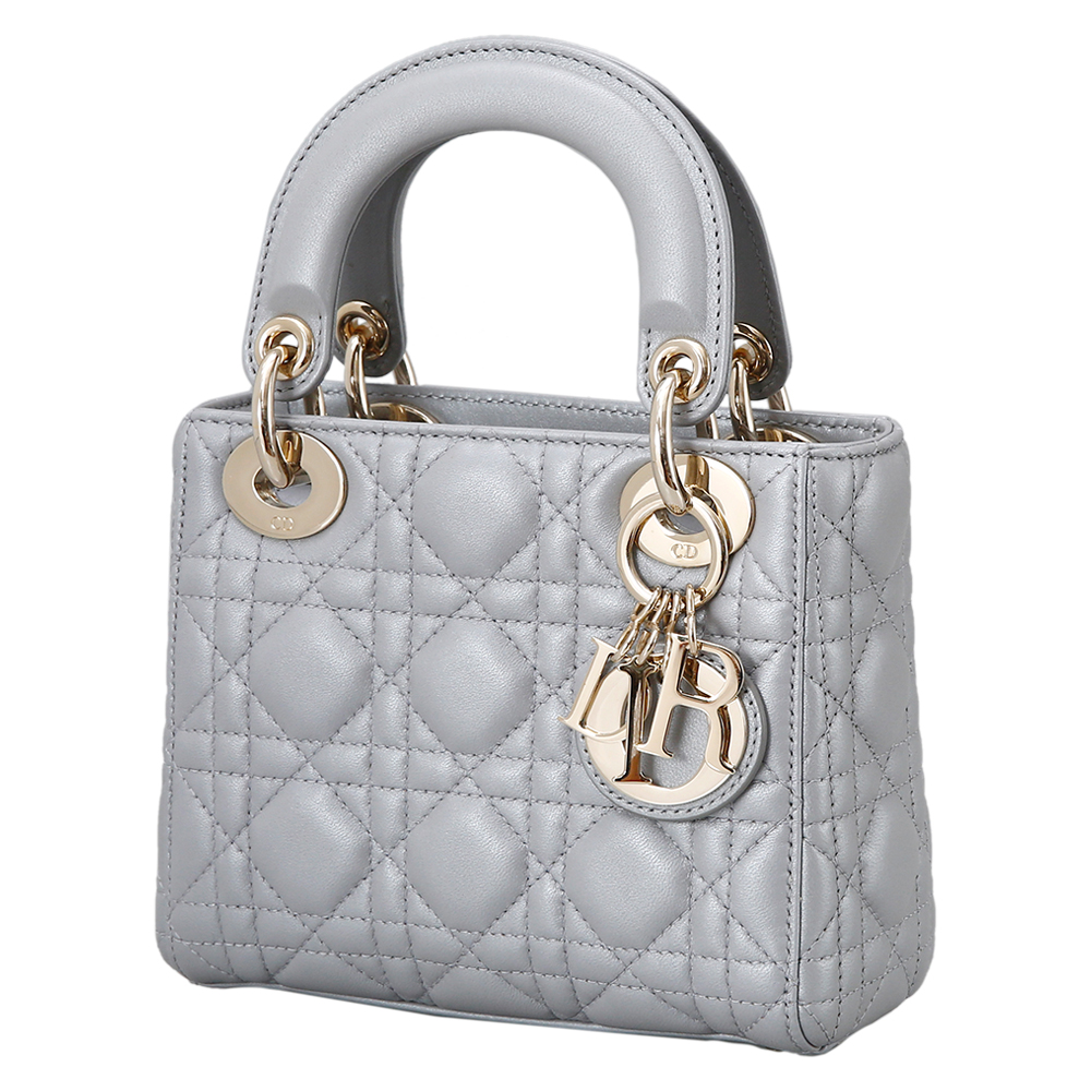 CHRISTIAN DIOR(USED)레이디 디올 미니 그레이
