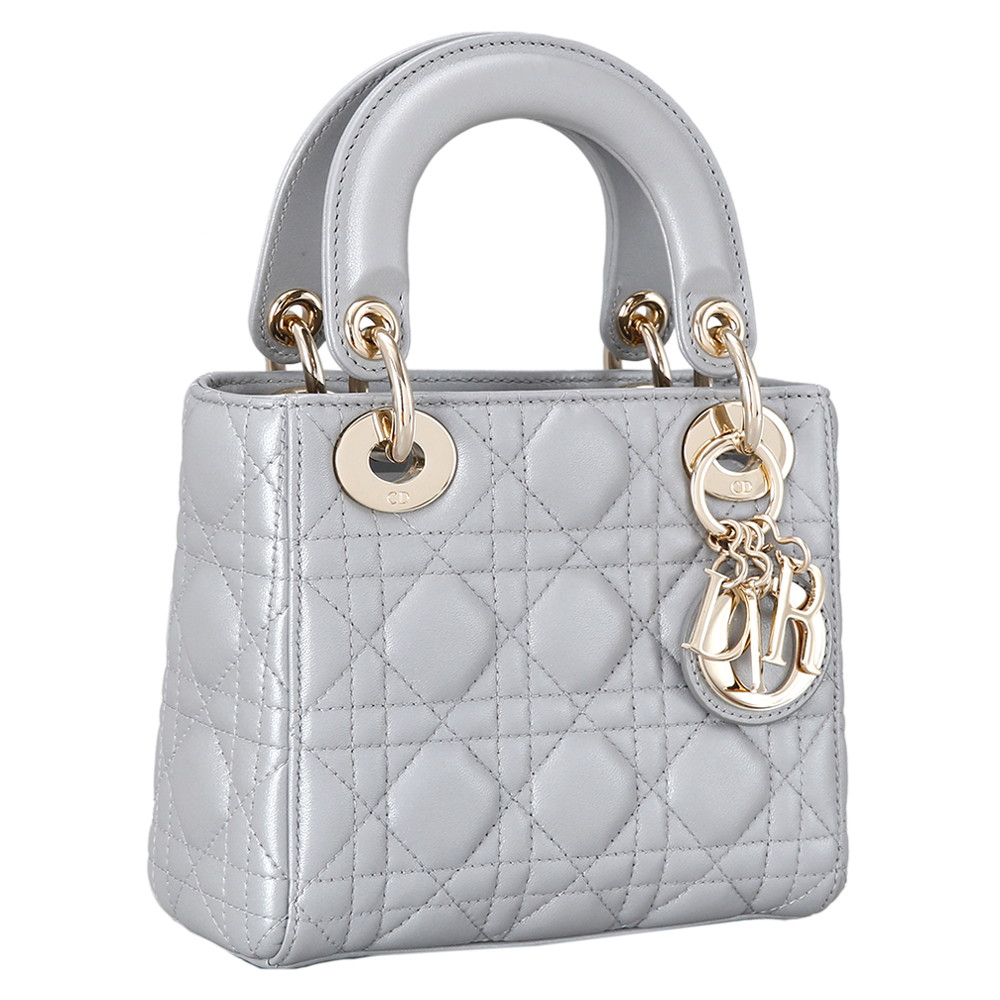 CHRISTIAN DIOR(USED)레이디 디올 미니 그레이