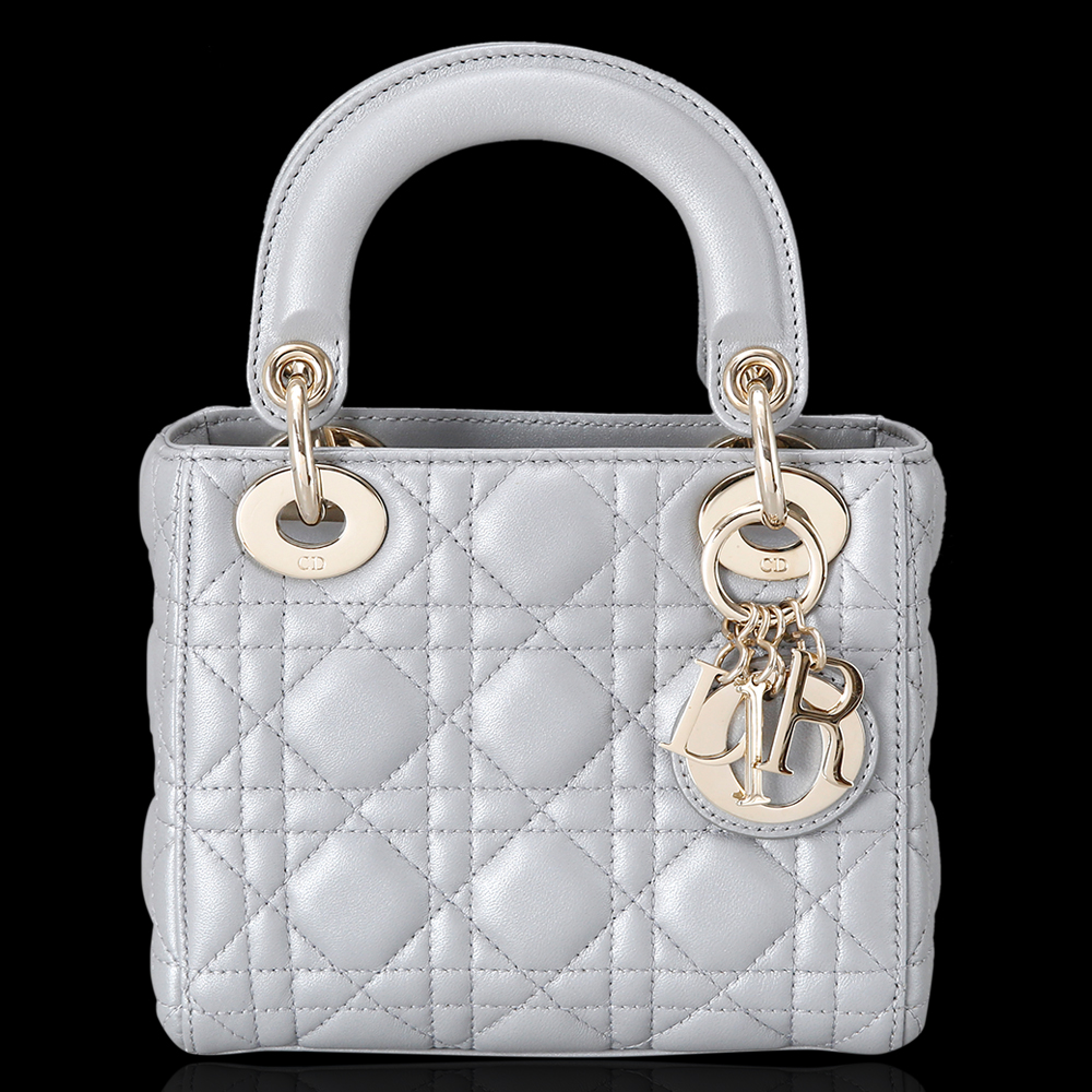 CHRISTIAN DIOR(USED)레이디 디올 미니 그레이