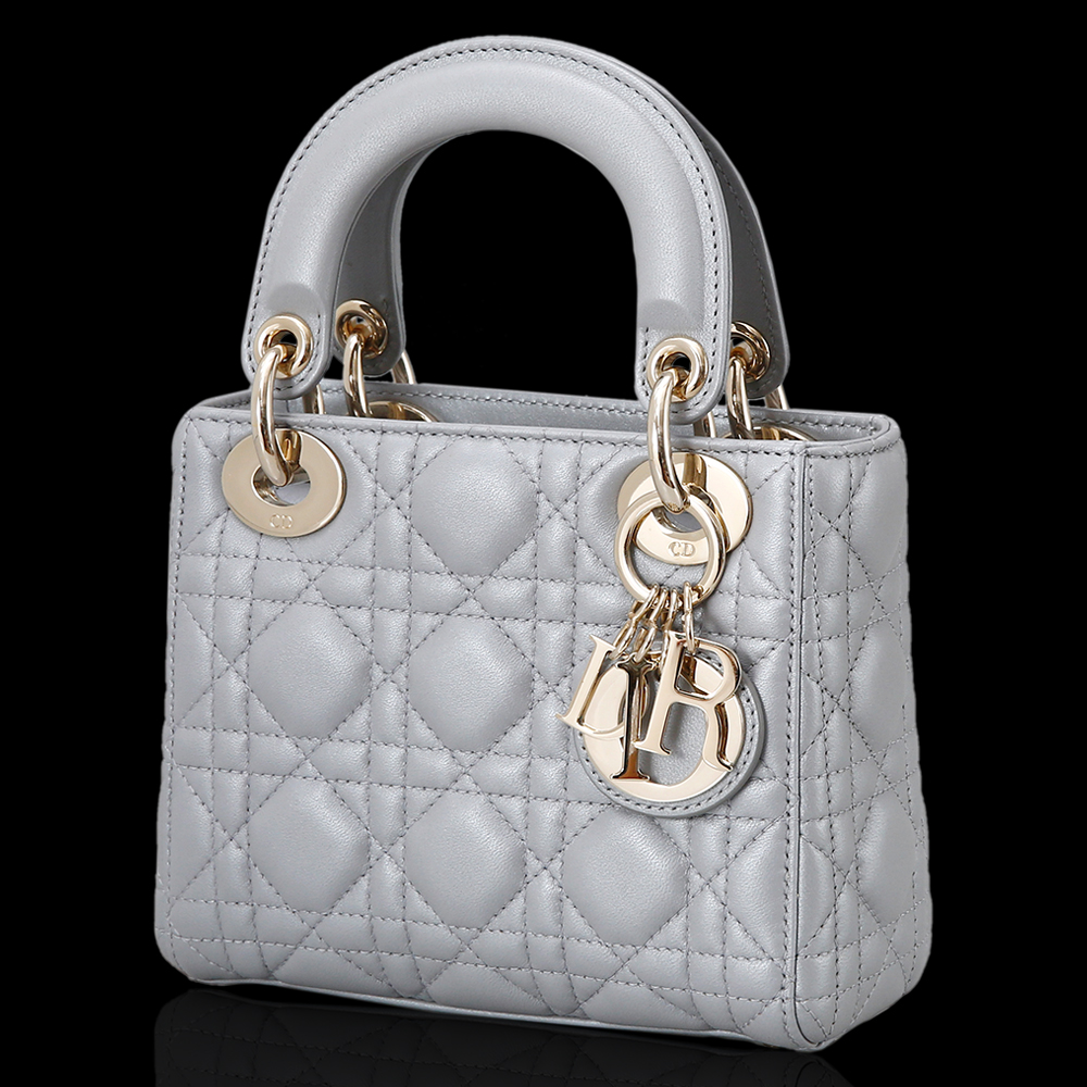 CHRISTIAN DIOR(USED)레이디 디올 미니 그레이