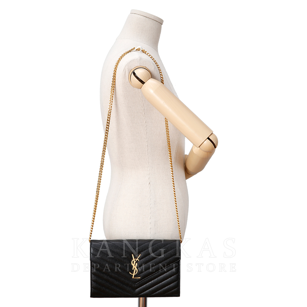 Yves Saint Laurent(USED)생로랑 모노그램 쉐브론 체인 숄더백