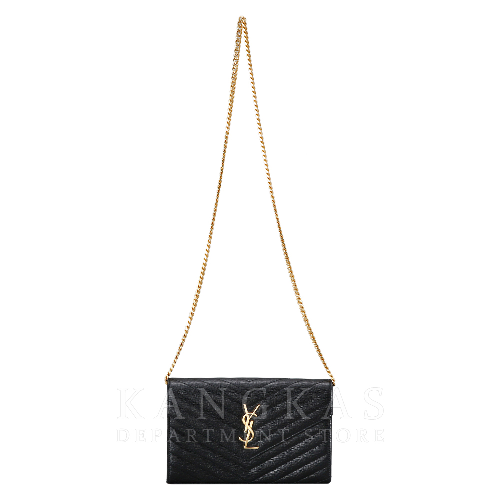 Yves Saint Laurent(USED)생로랑 모노그램 쉐브론 체인 숄더백