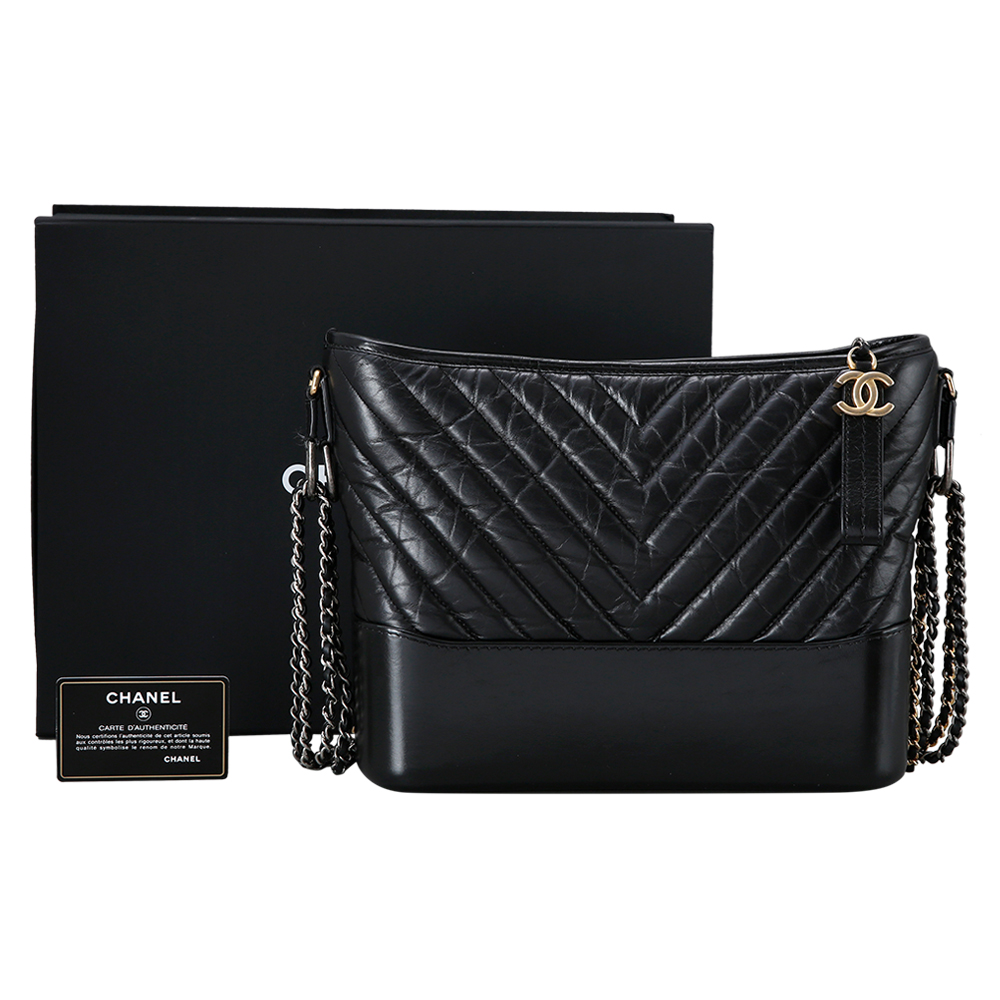 CHANEL(USED)샤넬 쉐브론 가브리엘  호보백 블랙