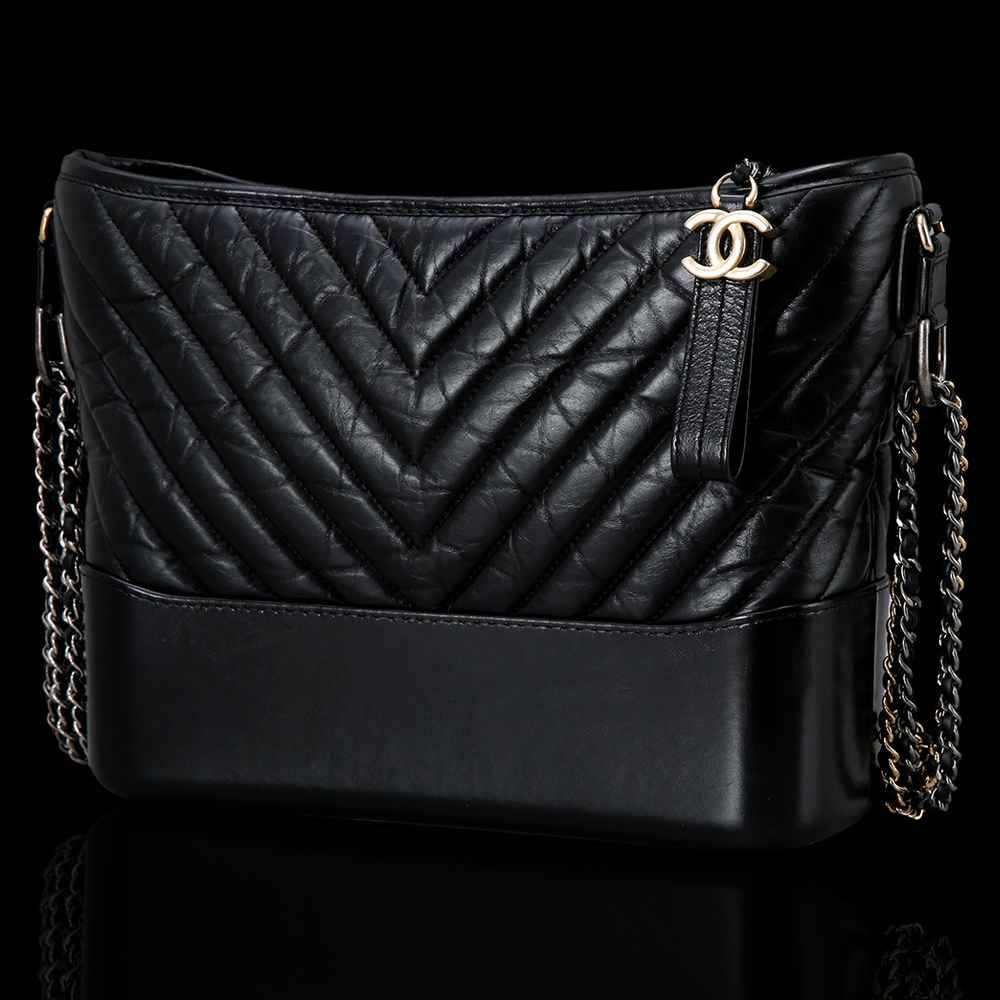 CHANEL(USED)샤넬 쉐브론 가브리엘  호보백 블랙