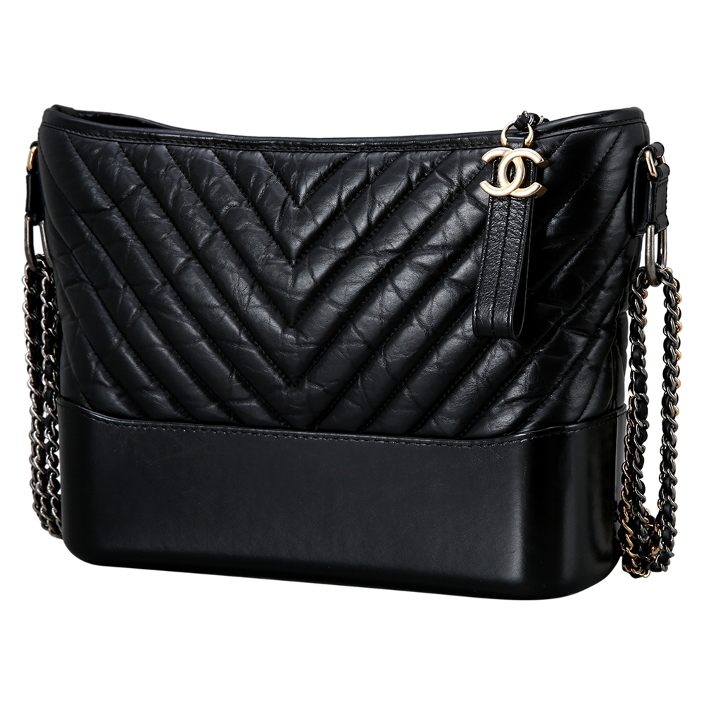 CHANEL(USED)샤넬 쉐브론 가브리엘  호보백 블랙