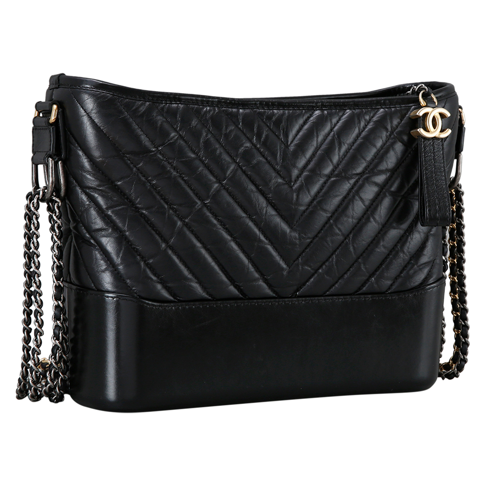 CHANEL(USED)샤넬 쉐브론 가브리엘  호보백 블랙
