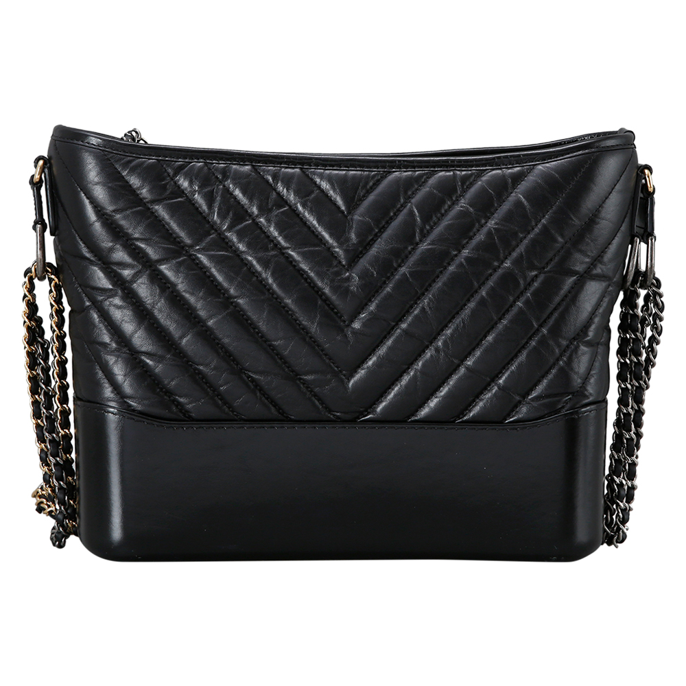 CHANEL(USED)샤넬 쉐브론 가브리엘  호보백 블랙