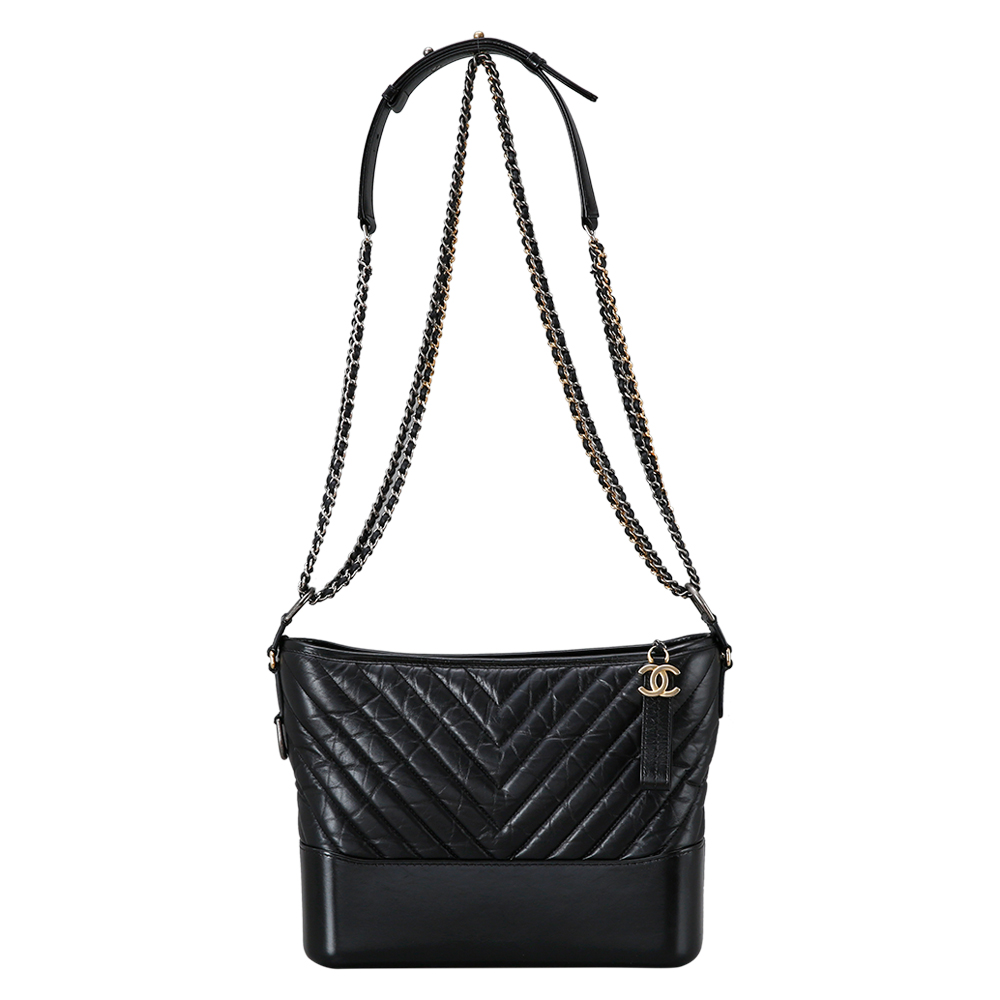 CHANEL(USED)샤넬 쉐브론 가브리엘  호보백 블랙