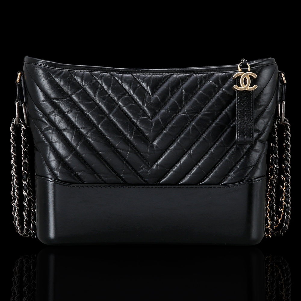 CHANEL(USED)샤넬 쉐브론 가브리엘  호보백 블랙