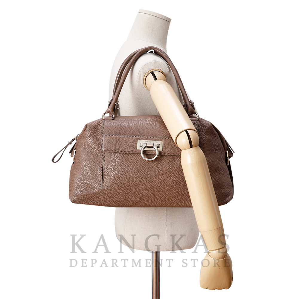 FERRAGAMO(USED)페레가모 간치니 레더 토트백
