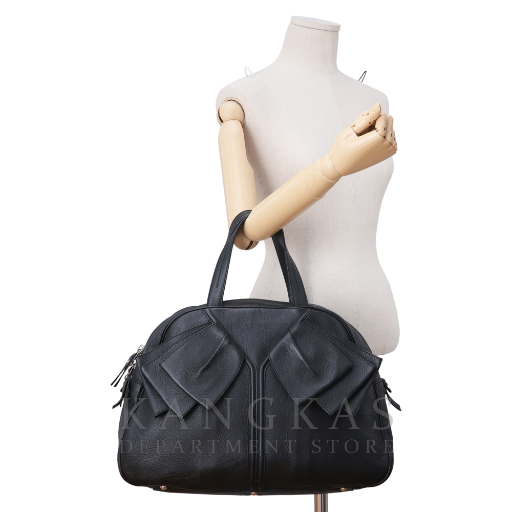 Yves Saint Laurent(USED)생로랑 리본장식 레더 토트백