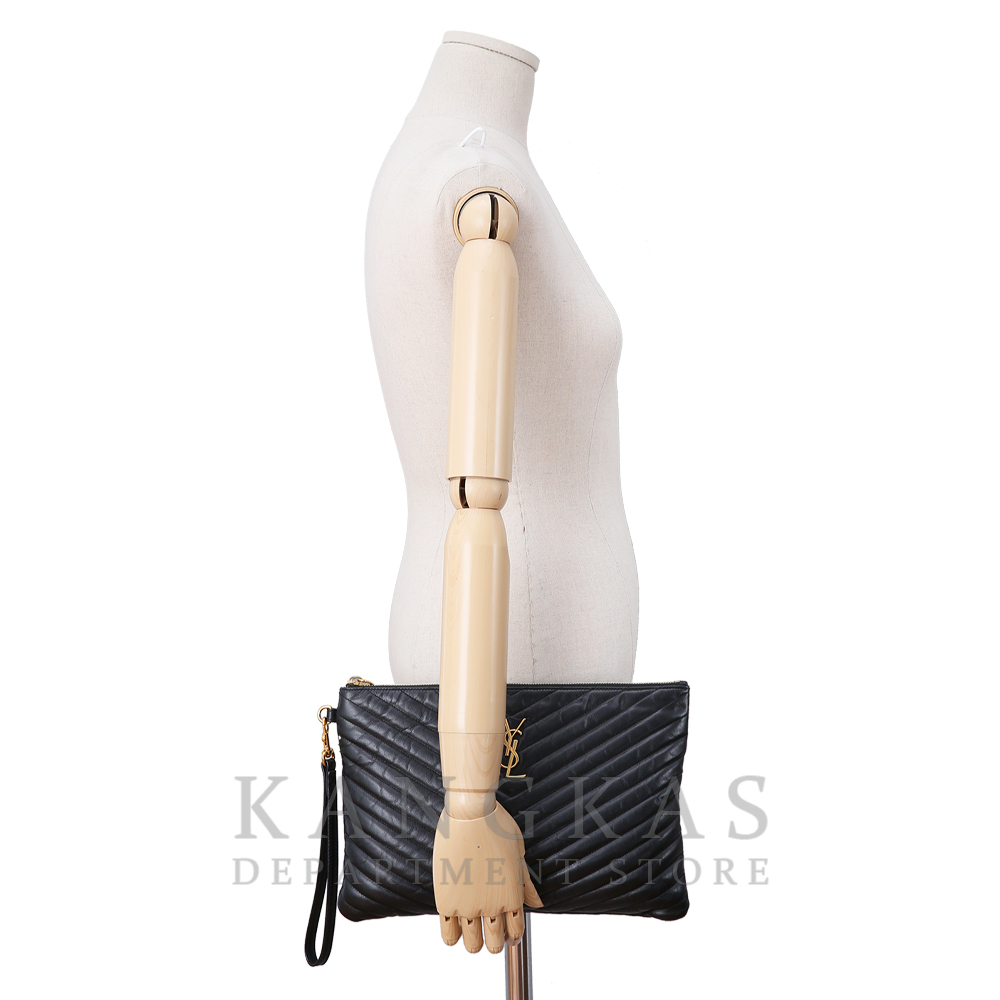 Yves Saint Laurent(USED)생로랑 모노그램 쉐브론 클러치