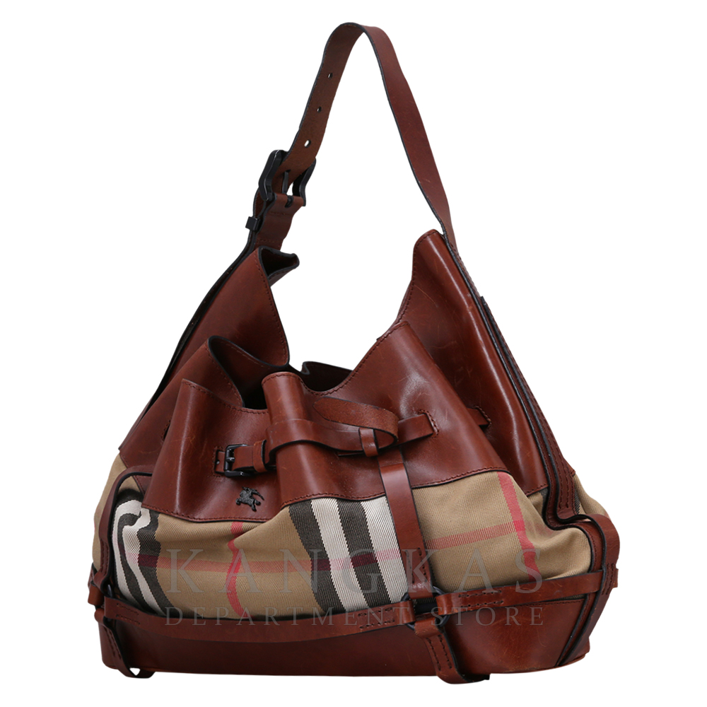BURBERRY(USED)버버리 벨트장식 레더 토트겸 숄더백
