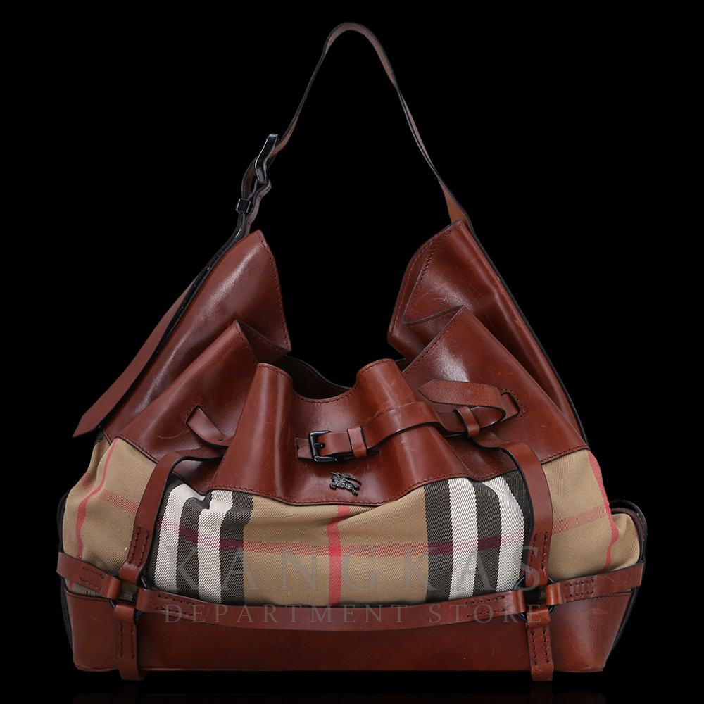 BURBERRY(USED)버버리 벨트장식 레더 토트겸 숄더백