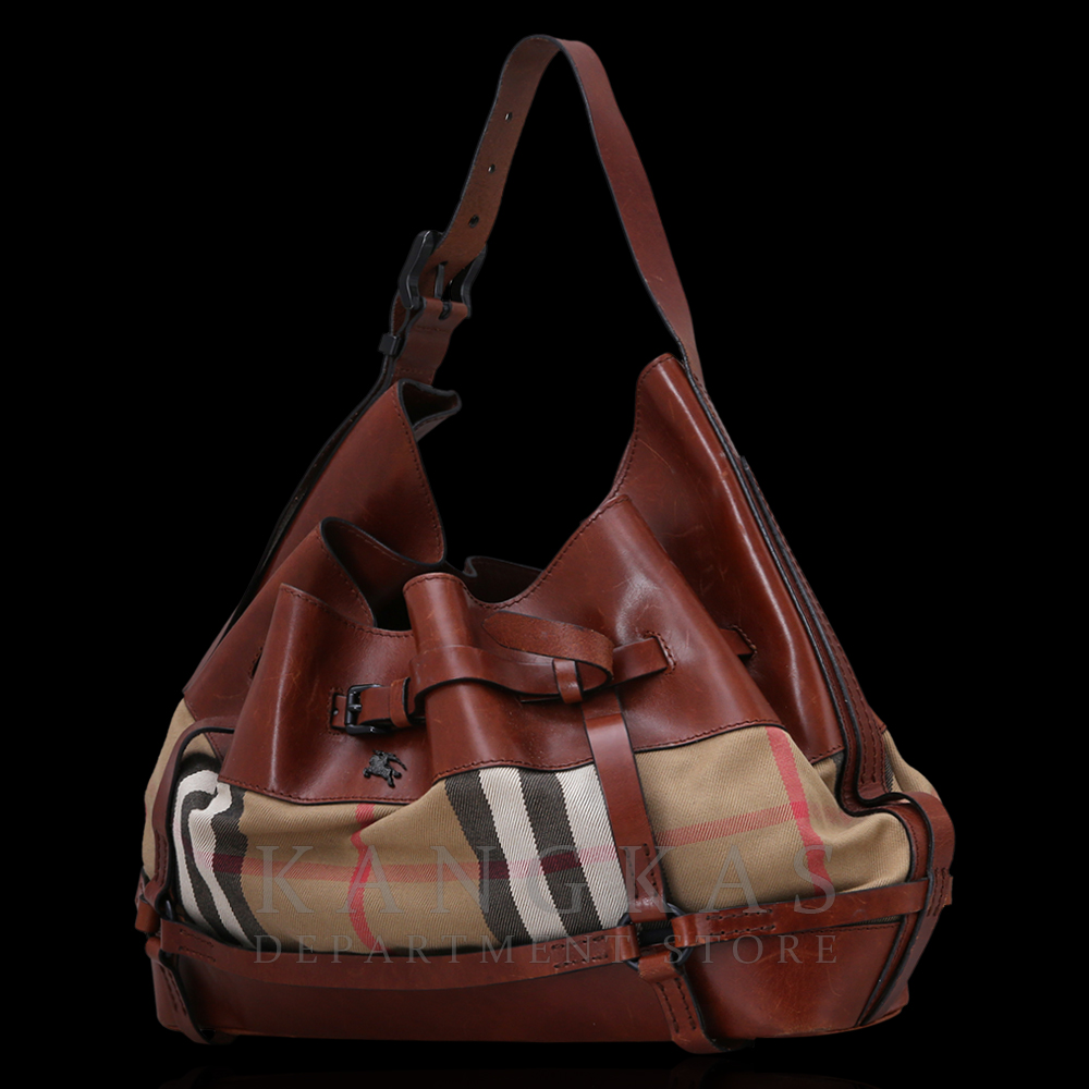 BURBERRY(USED)버버리 벨트장식 레더 토트겸 숄더백