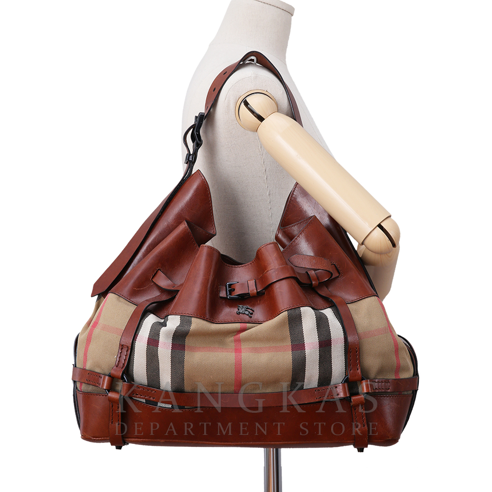 BURBERRY(USED)버버리 벨트장식 레더 토트겸 숄더백