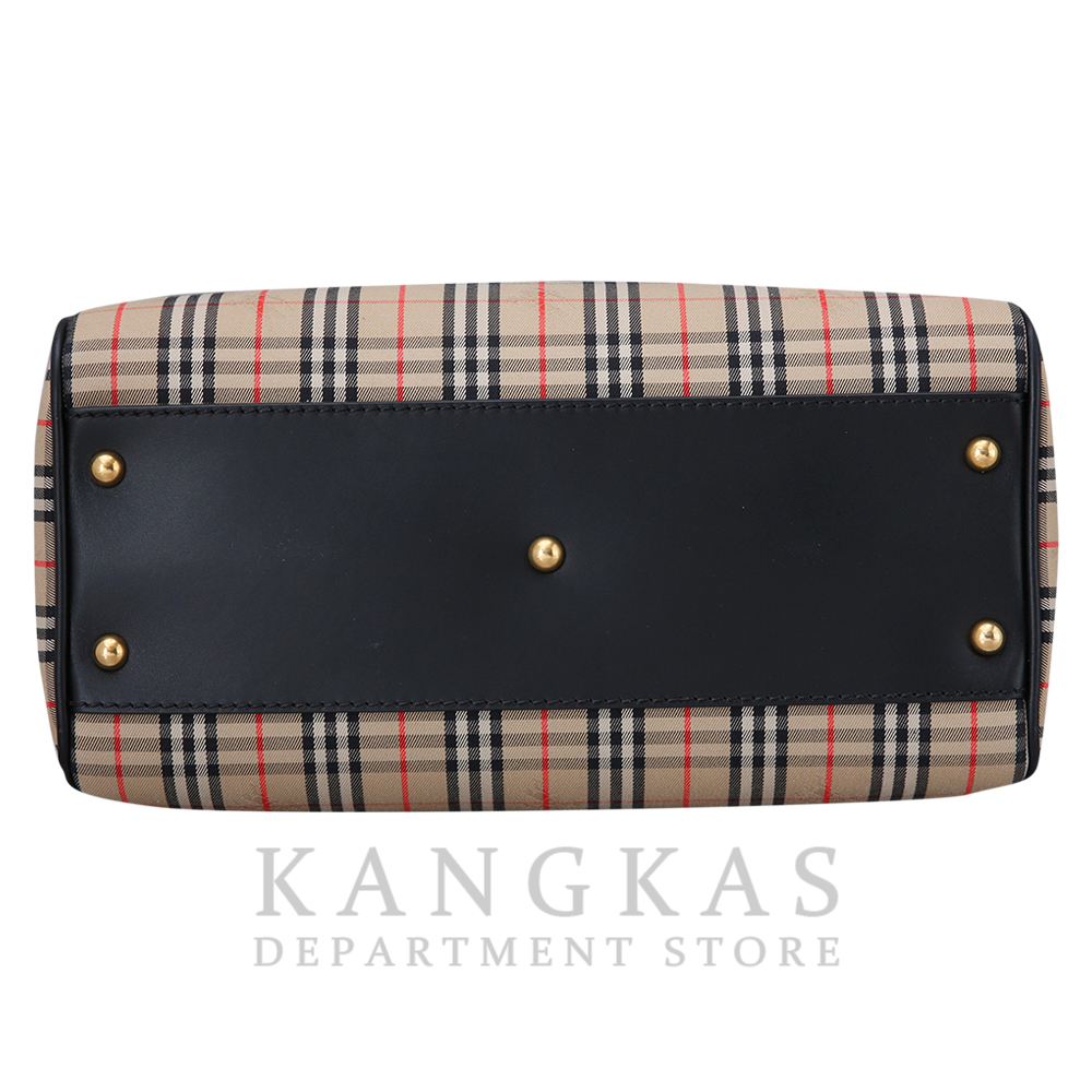 BURBERRY(USED)버버리 패브릭 체크 보스턴백
