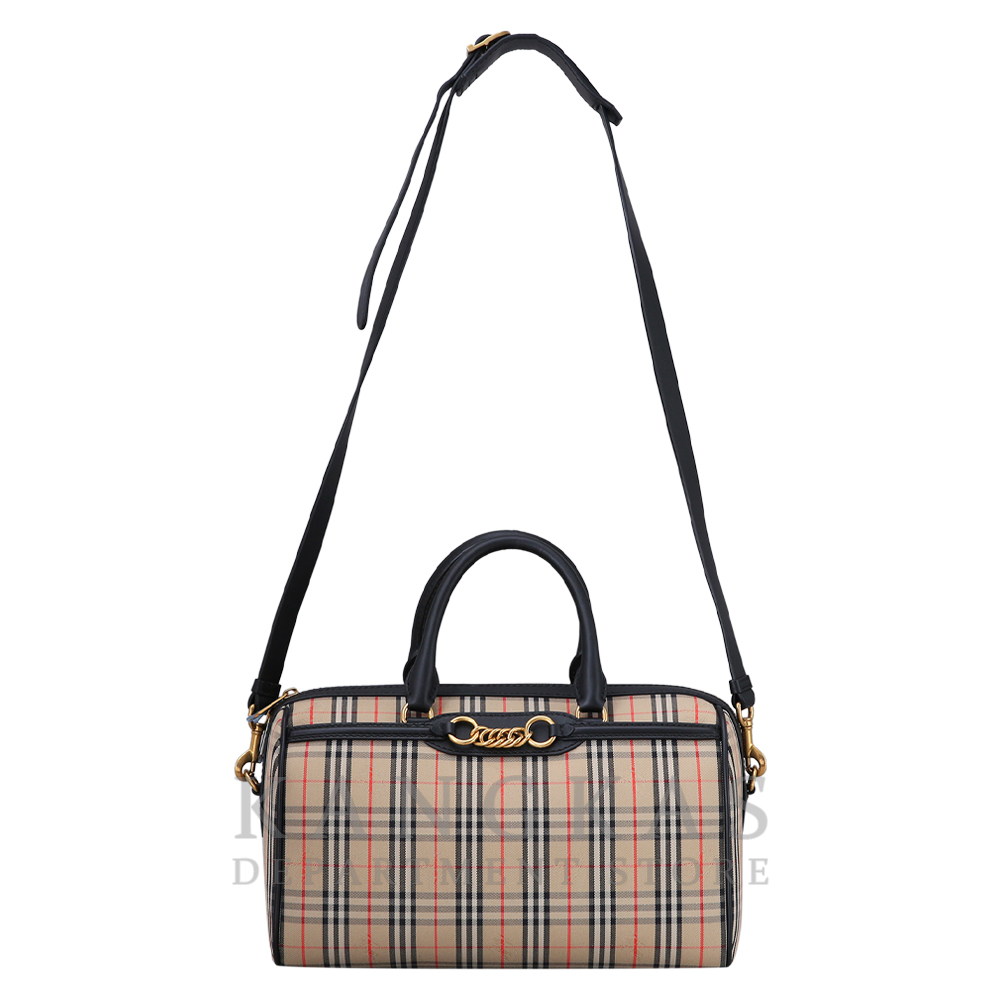 BURBERRY(USED)버버리 패브릭 체크 보스턴백
