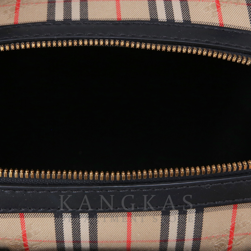 BURBERRY(USED)버버리 패브릭 체크 보스턴백