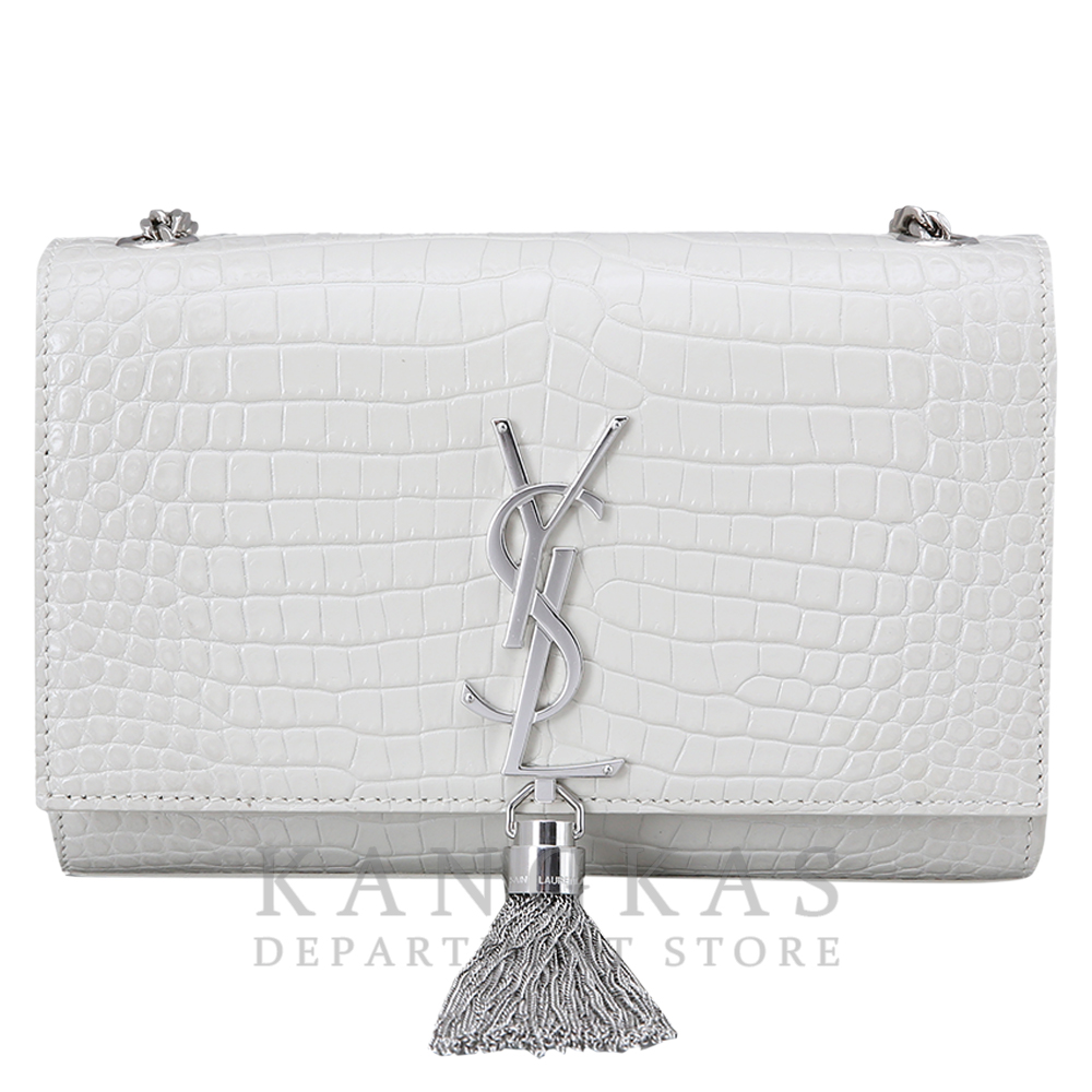 Yves Saint Laurent(USED)생로랑 케이트 테슬 체인 숄더백 화이트