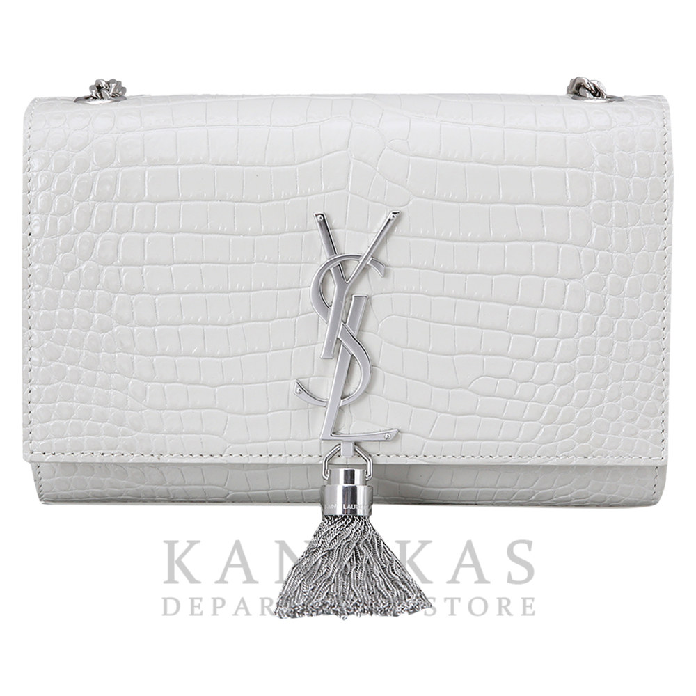 Yves Saint Laurent(USED)생로랑 케이트 테슬 체인 숄더백 화이트