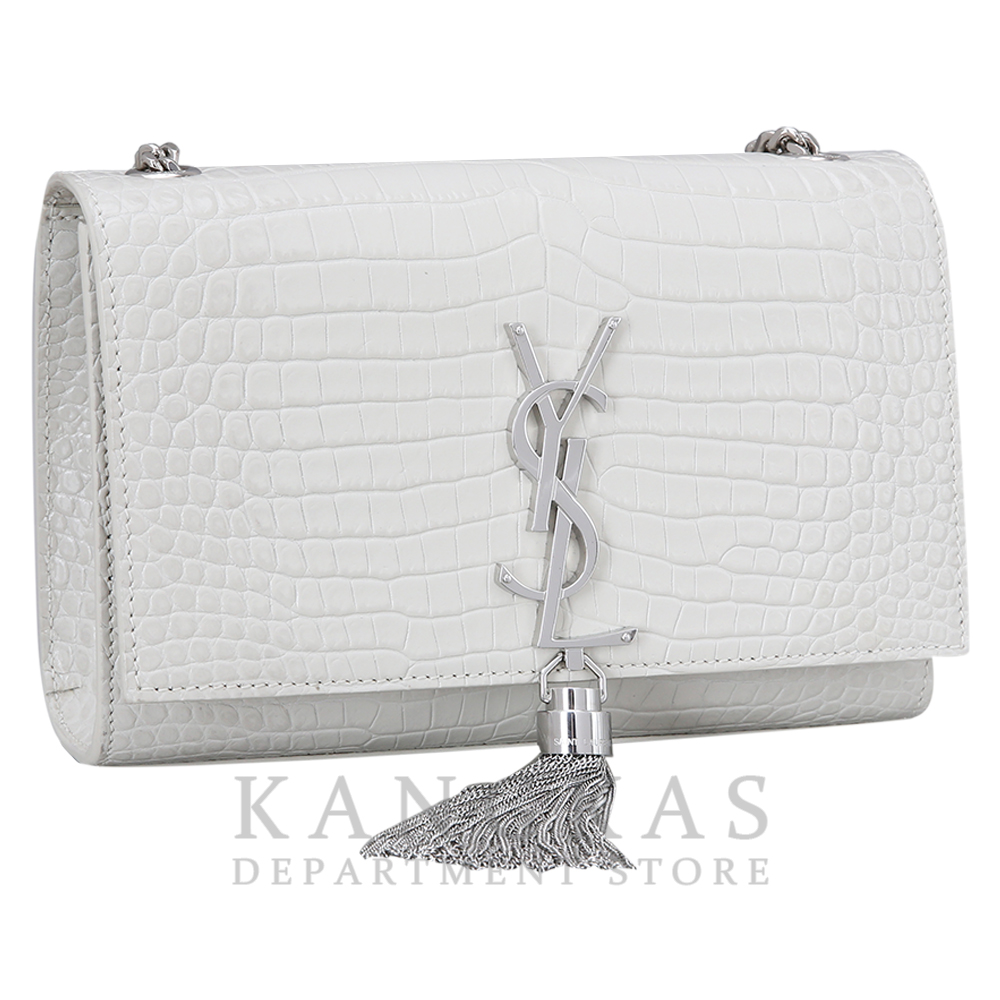 Yves Saint Laurent(USED)생로랑 케이트 테슬 체인 숄더백 화이트