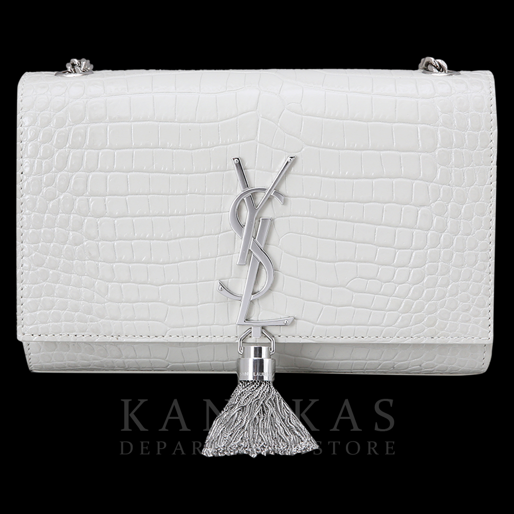 Yves Saint Laurent(USED)생로랑 케이트 테슬 체인 숄더백 화이트