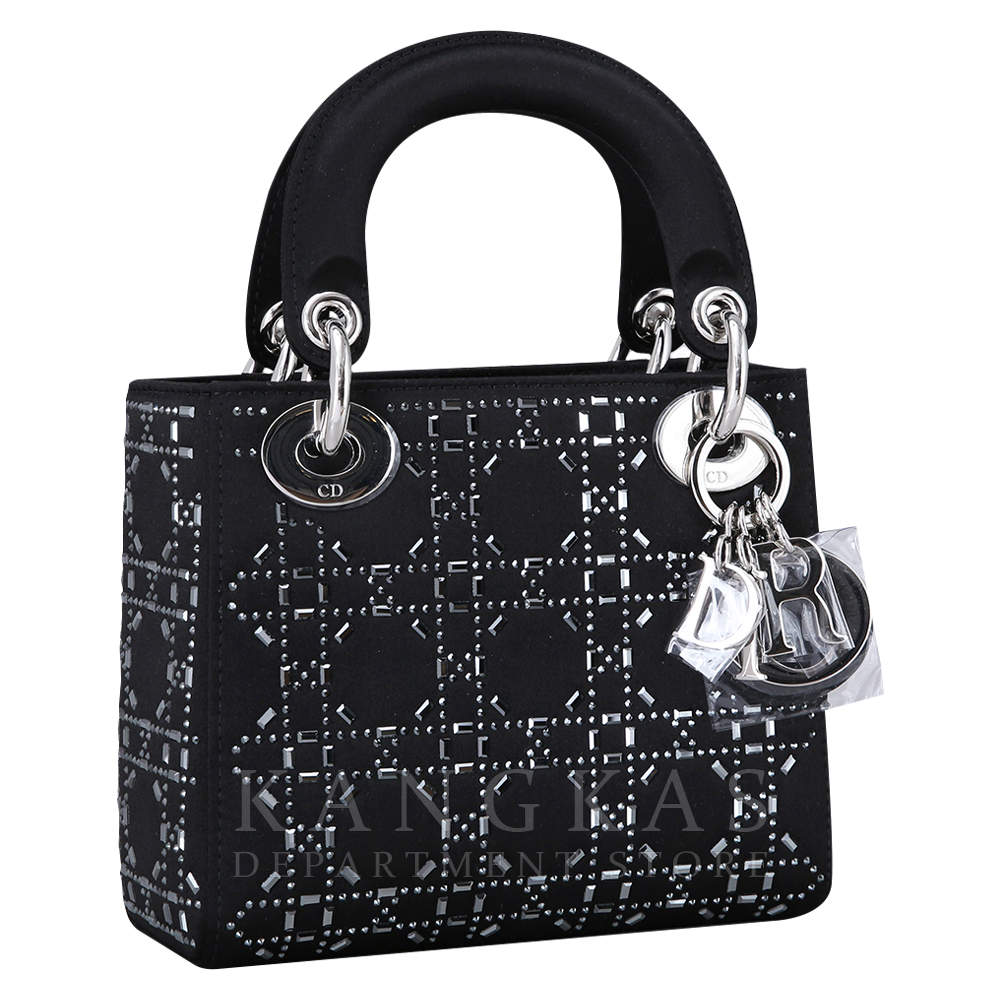 CHRISTIAN DIOR(USED)크리스찬디올 레이디디올 미니 블랙 라인 스톤