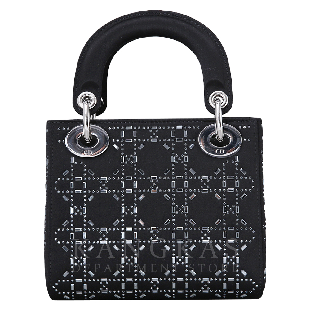 CHRISTIAN DIOR(USED)크리스찬디올 레이디디올 미니 블랙 라인 스톤