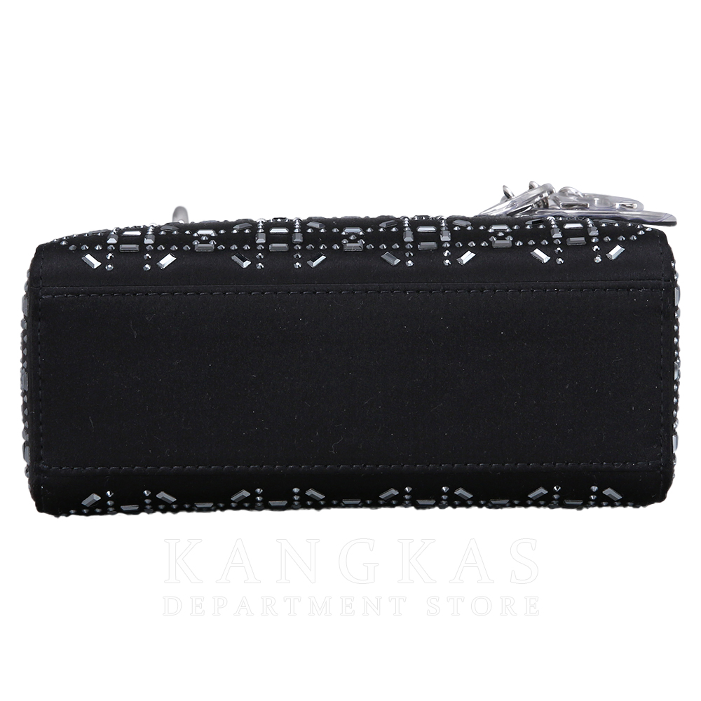 CHRISTIAN DIOR(USED)크리스찬디올 레이디디올 미니 블랙 라인 스톤