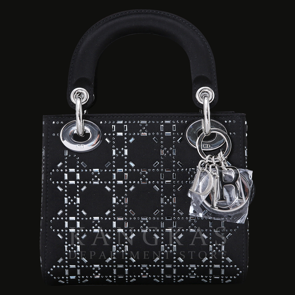 CHRISTIAN DIOR(USED)크리스찬디올 레이디디올 미니 블랙 라인 스톤