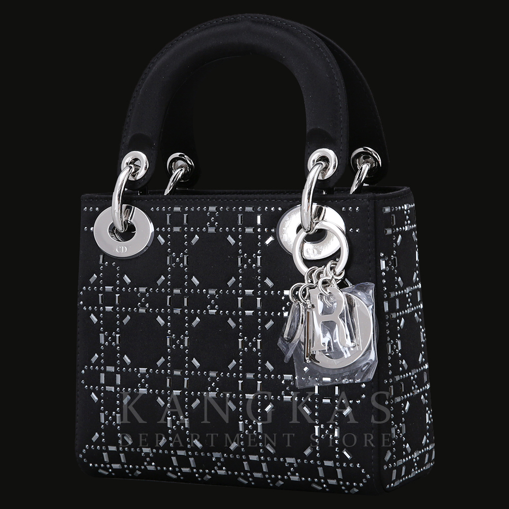 CHRISTIAN DIOR(USED)크리스찬디올 레이디디올 미니 블랙 라인 스톤