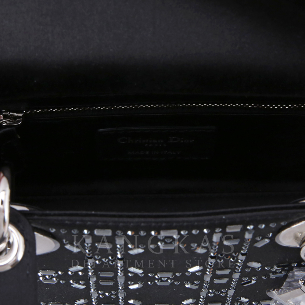 CHRISTIAN DIOR(USED)크리스찬디올 레이디디올 미니 블랙 라인 스톤