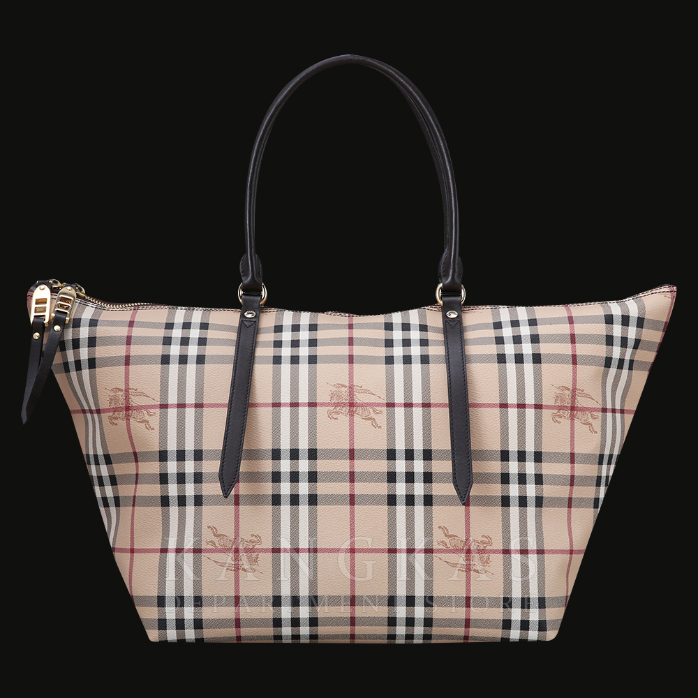 BURBERRY(USED)버버리 PVC 체크 토트
