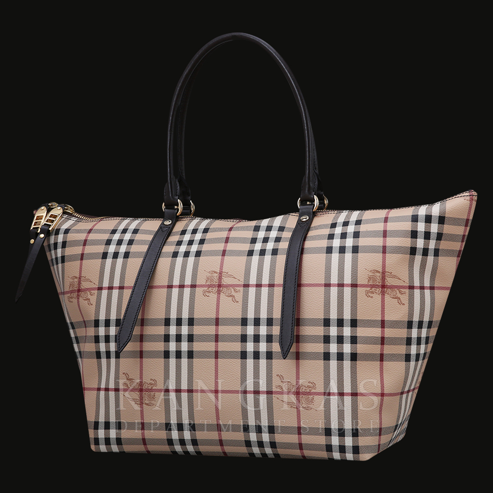 BURBERRY(USED)버버리 PVC 체크 토트