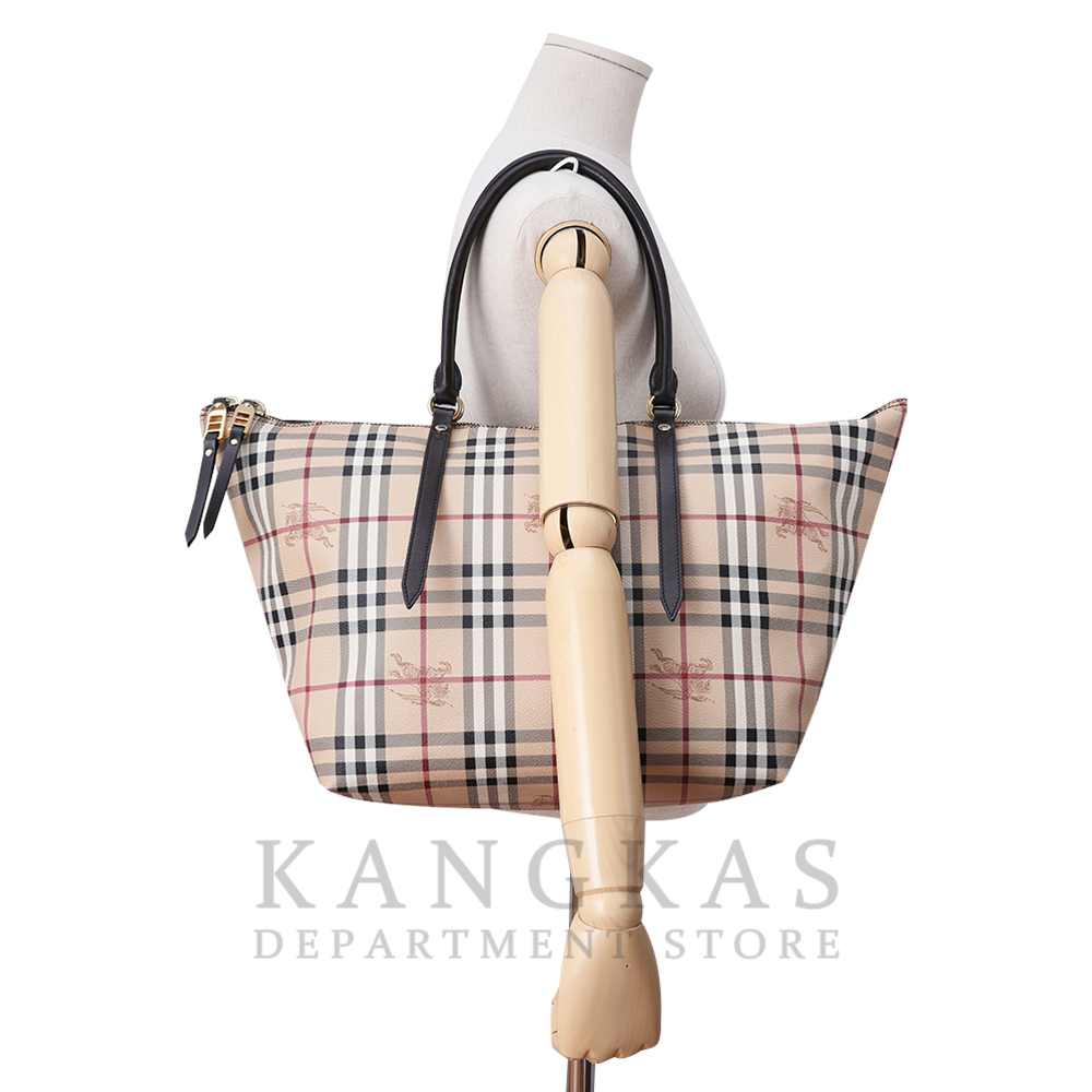 BURBERRY(USED)버버리 PVC 체크 토트