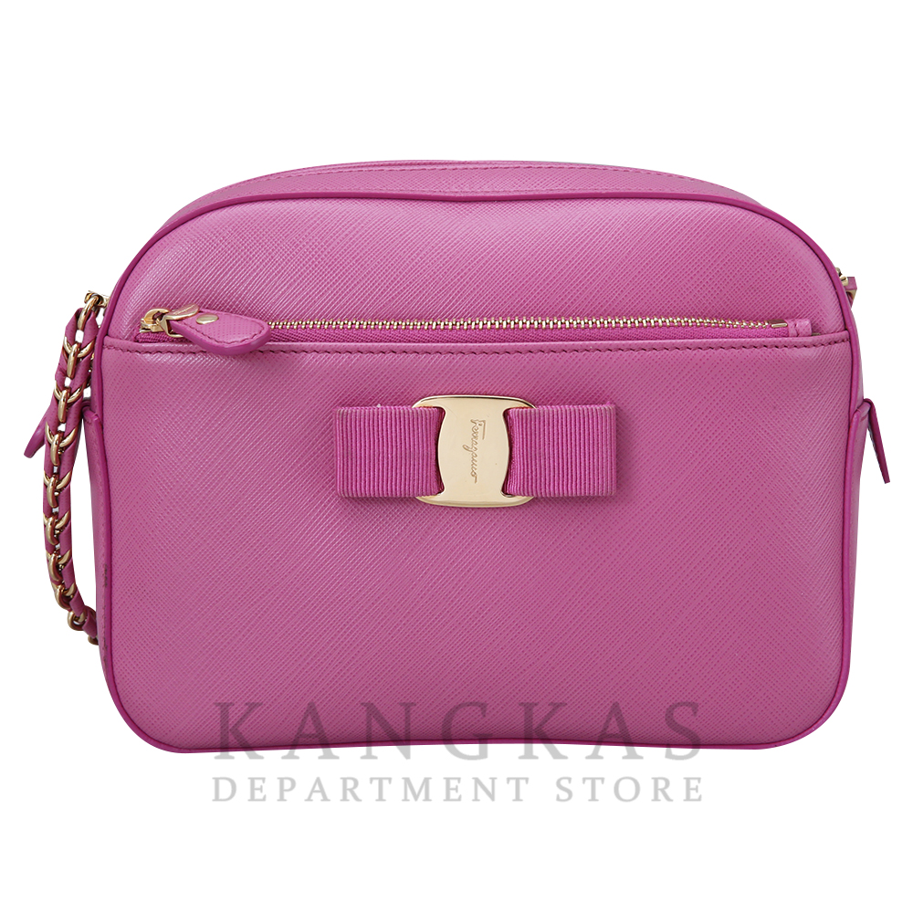 FERRAGAMO(USED)페레가모 바라리본 체인숄더백