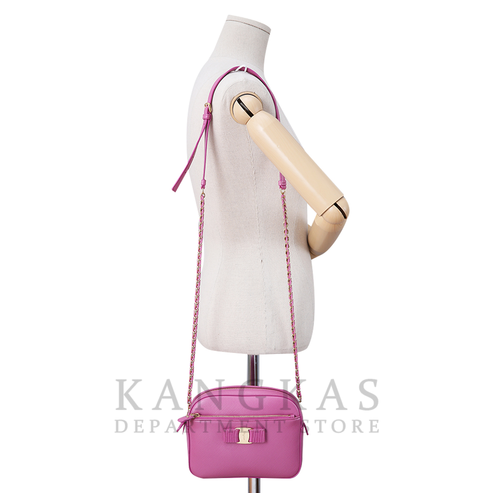 FERRAGAMO(USED)페레가모 바라리본 체인숄더백