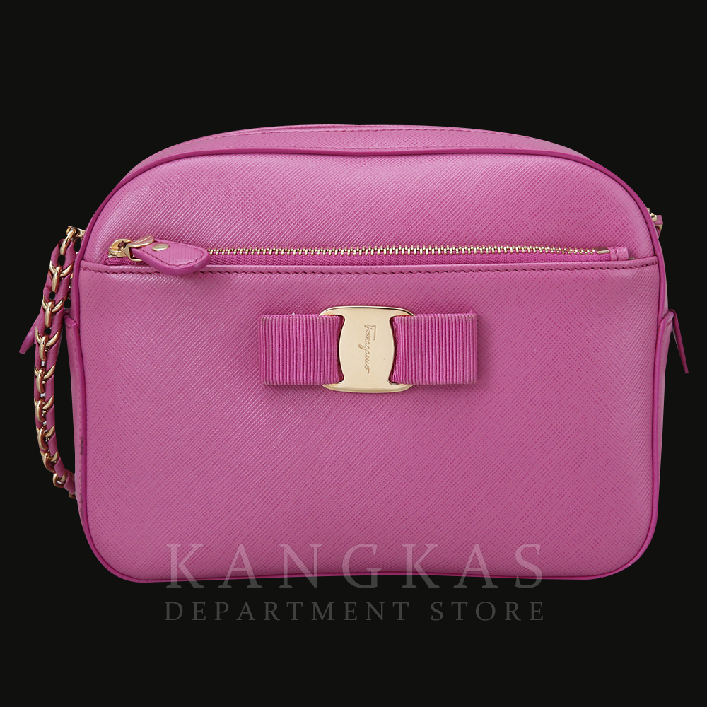 FERRAGAMO(USED)페레가모 바라리본 체인숄더백