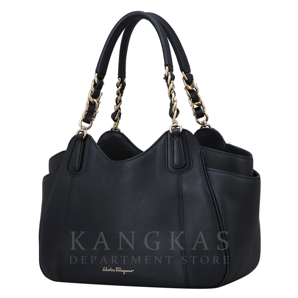 FERRAGAMO(USED)페레가모 레더 토트겸 숄더