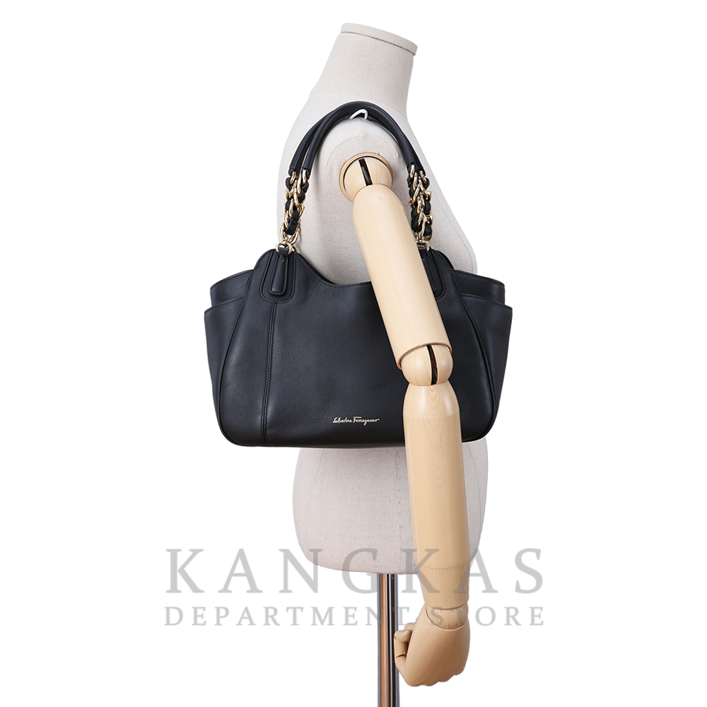 FERRAGAMO(USED)페레가모 레더 토트겸 숄더