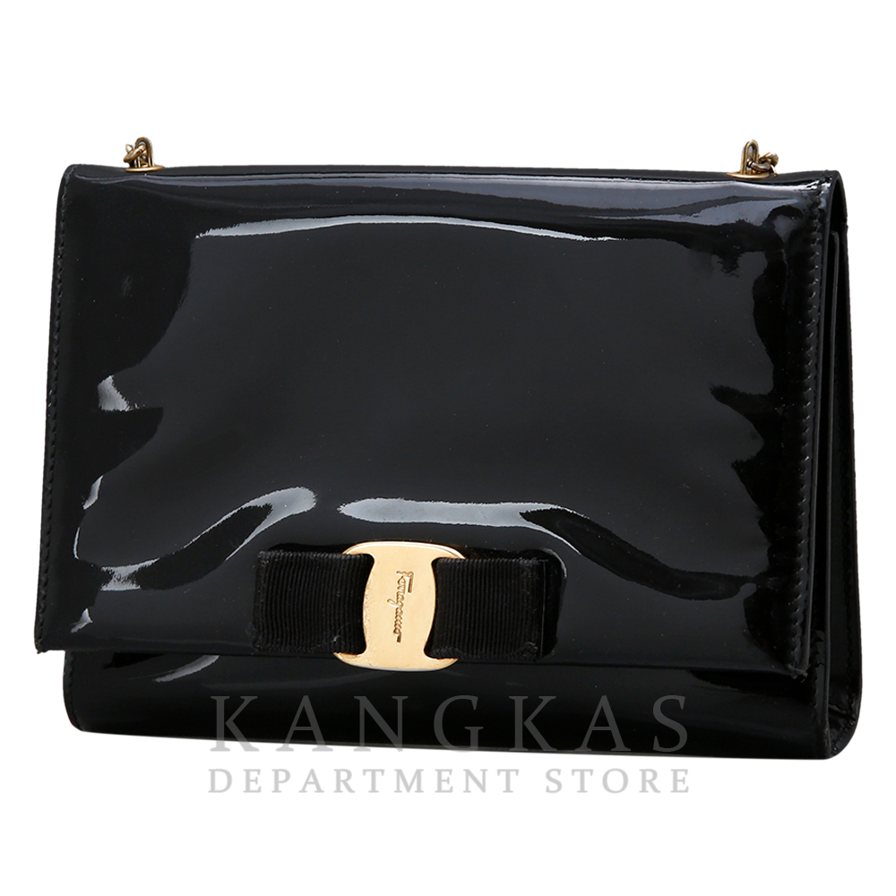 FERRAGAMO(USED)페레가모 바라리본 체인숄더백