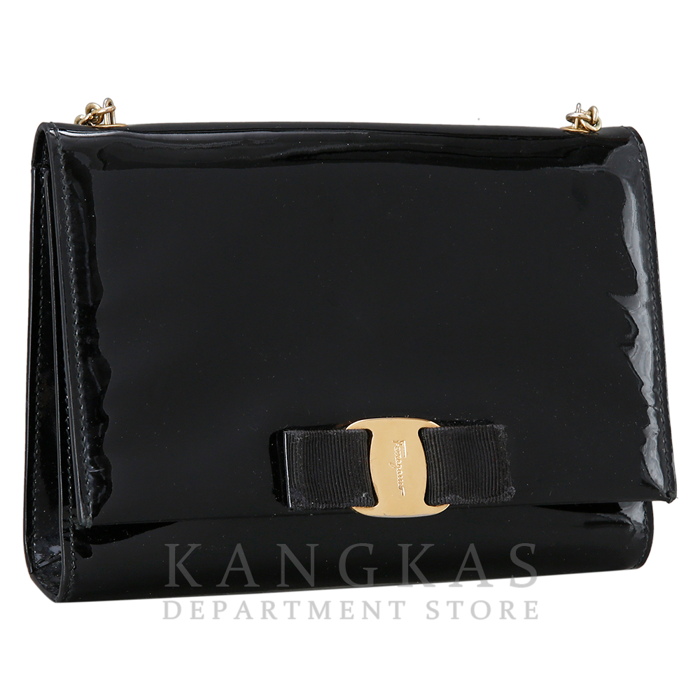 FERRAGAMO(USED)페레가모 바라리본 체인숄더백
