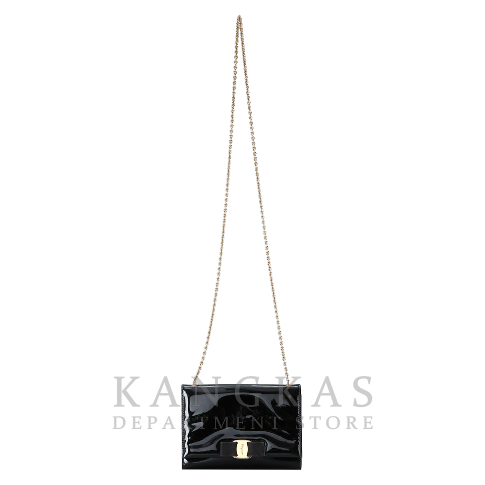FERRAGAMO(USED)페레가모 바라리본 체인숄더백