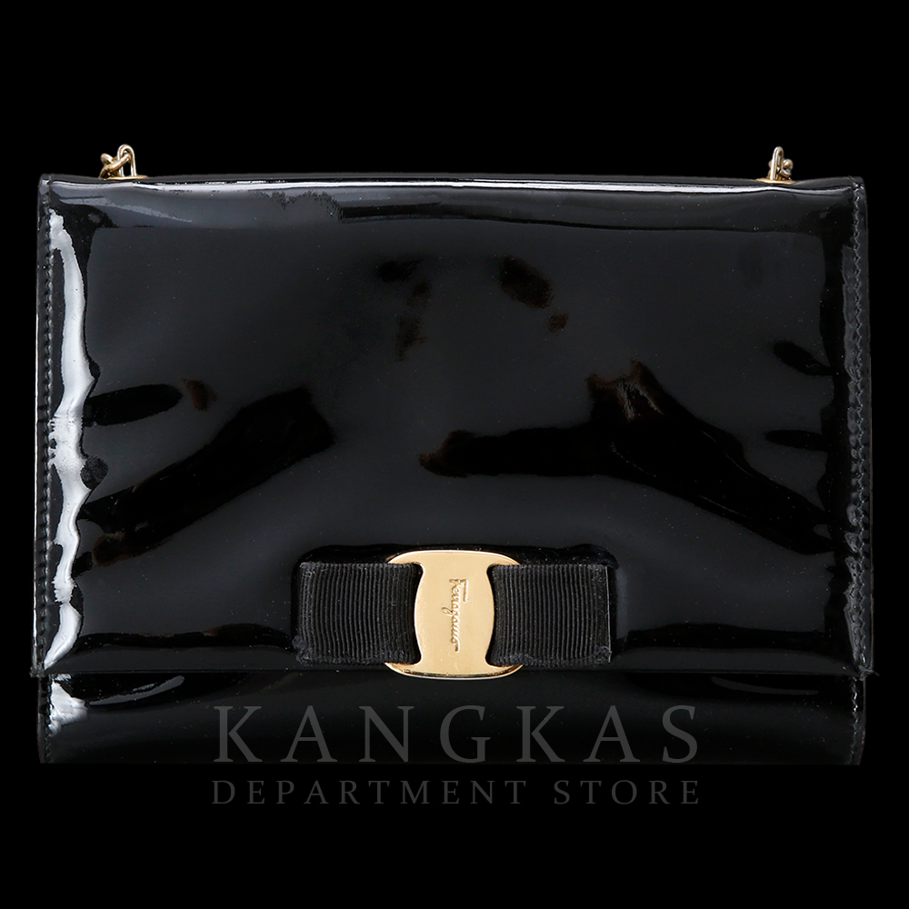 FERRAGAMO(USED)페레가모 바라리본 체인숄더백