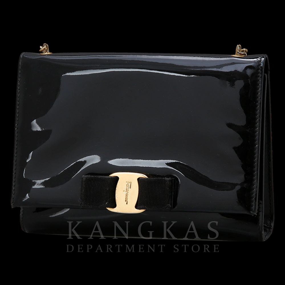 FERRAGAMO(USED)페레가모 바라리본 체인숄더백