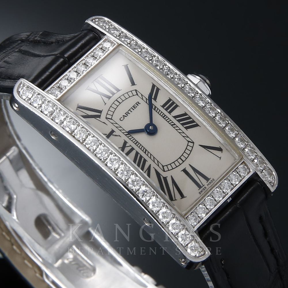 CARTIER(USED)까르띠에 아메리칸 탱크 WG 다이아베젤