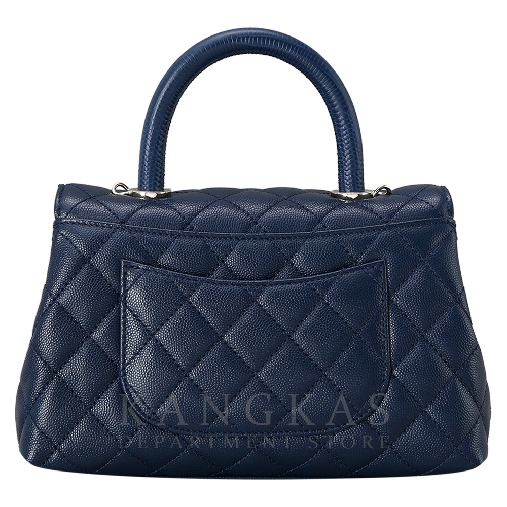 CHANEL(USED)샤넬 캐비어 코코핸들23 다크네이비 금장