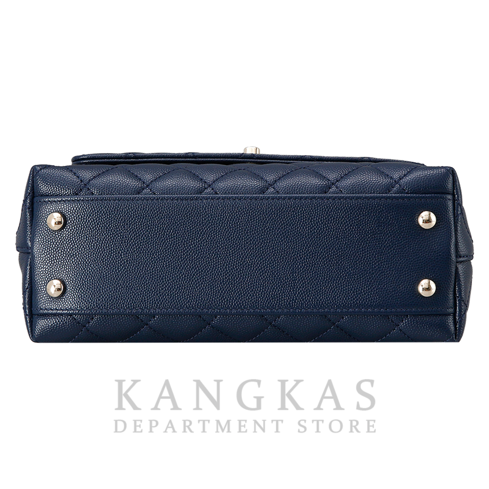 CHANEL(USED)샤넬 캐비어 코코핸들23 다크네이비 금장