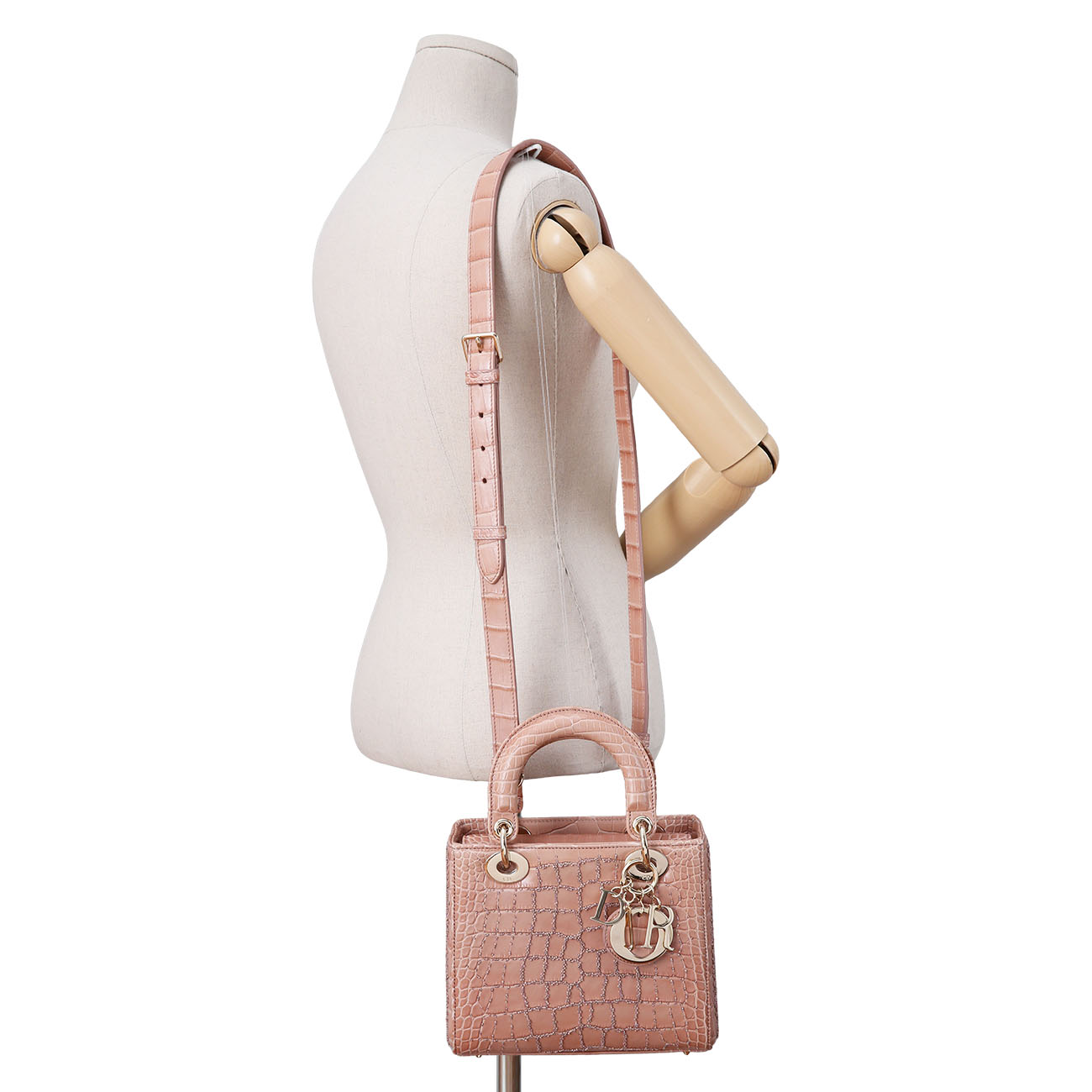 CHRISTIAN DIOR(USED)크리스찬디올 레이디디올 엘리게이터 스몰